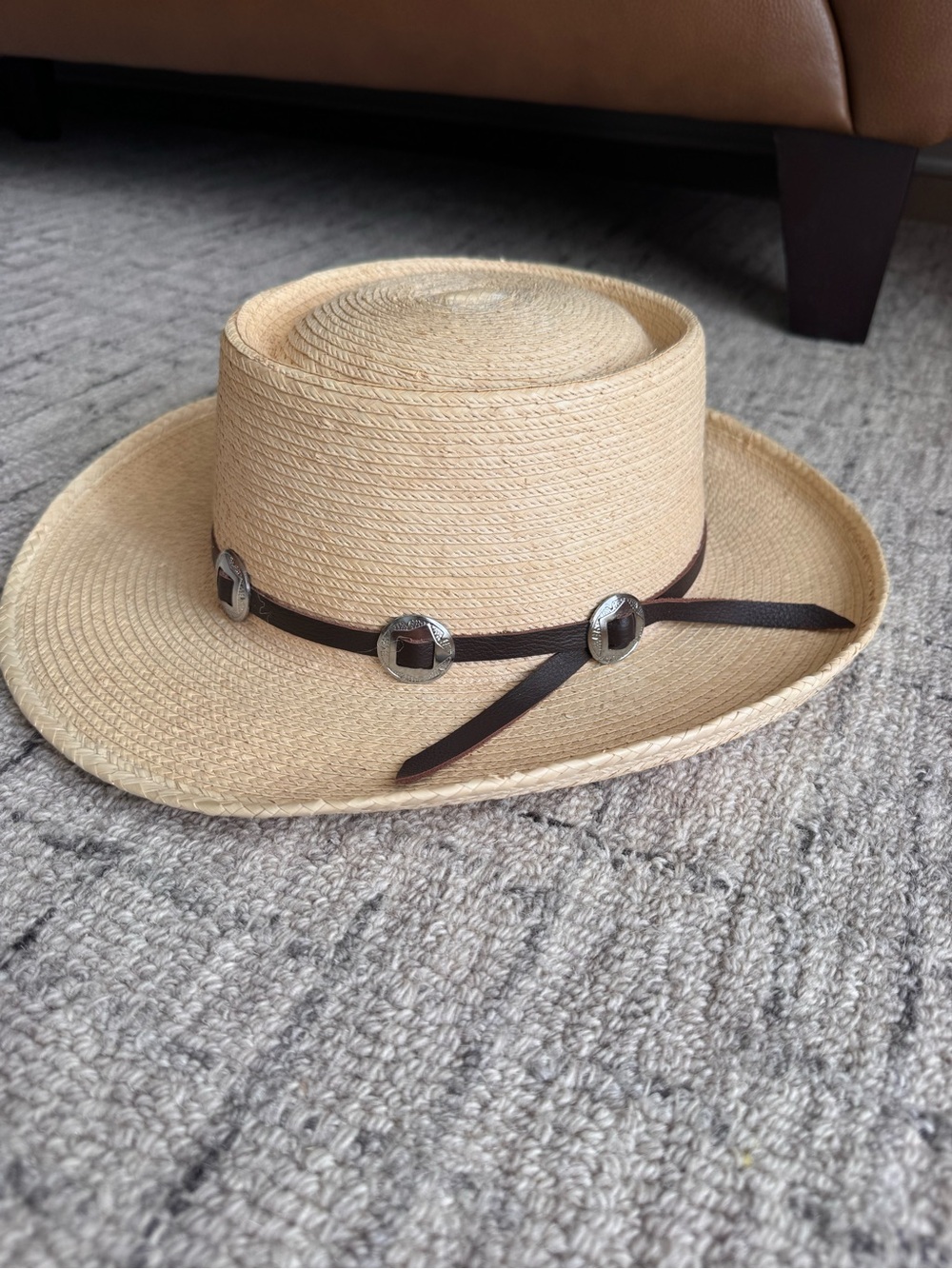SunBody Hats Palm Leaf Concho Hat